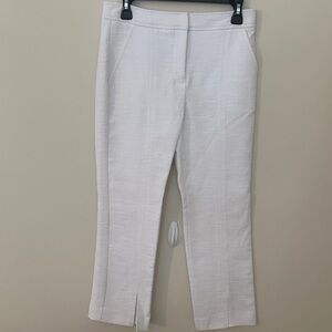 Trina Turk Crisp White Cropped Pants